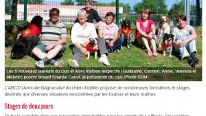 Des chiens formes pour visiter les seniors 23 06 2016 ladepeche fr