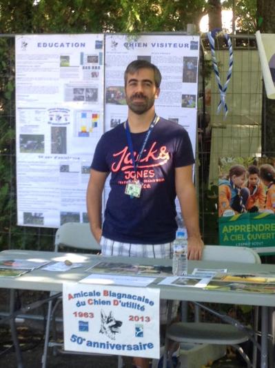 Notre secretaire tient le stand de l'ABCD