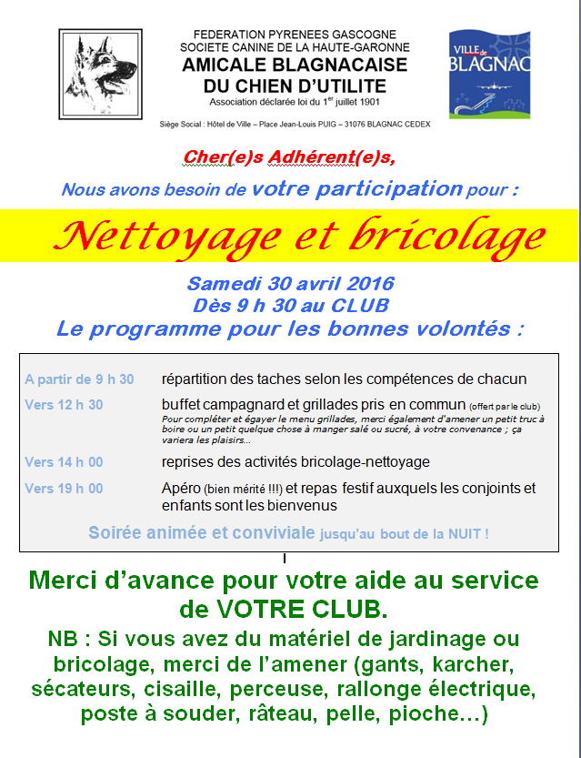 Nettoyage 2016