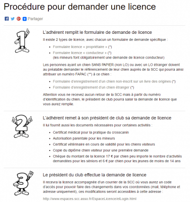 Procedure pour demander une licence commission nationale education et activites cynophiles